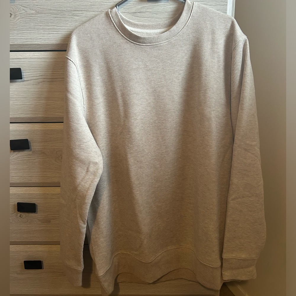 Bench Unisex Light Tan Crewneck Sweater